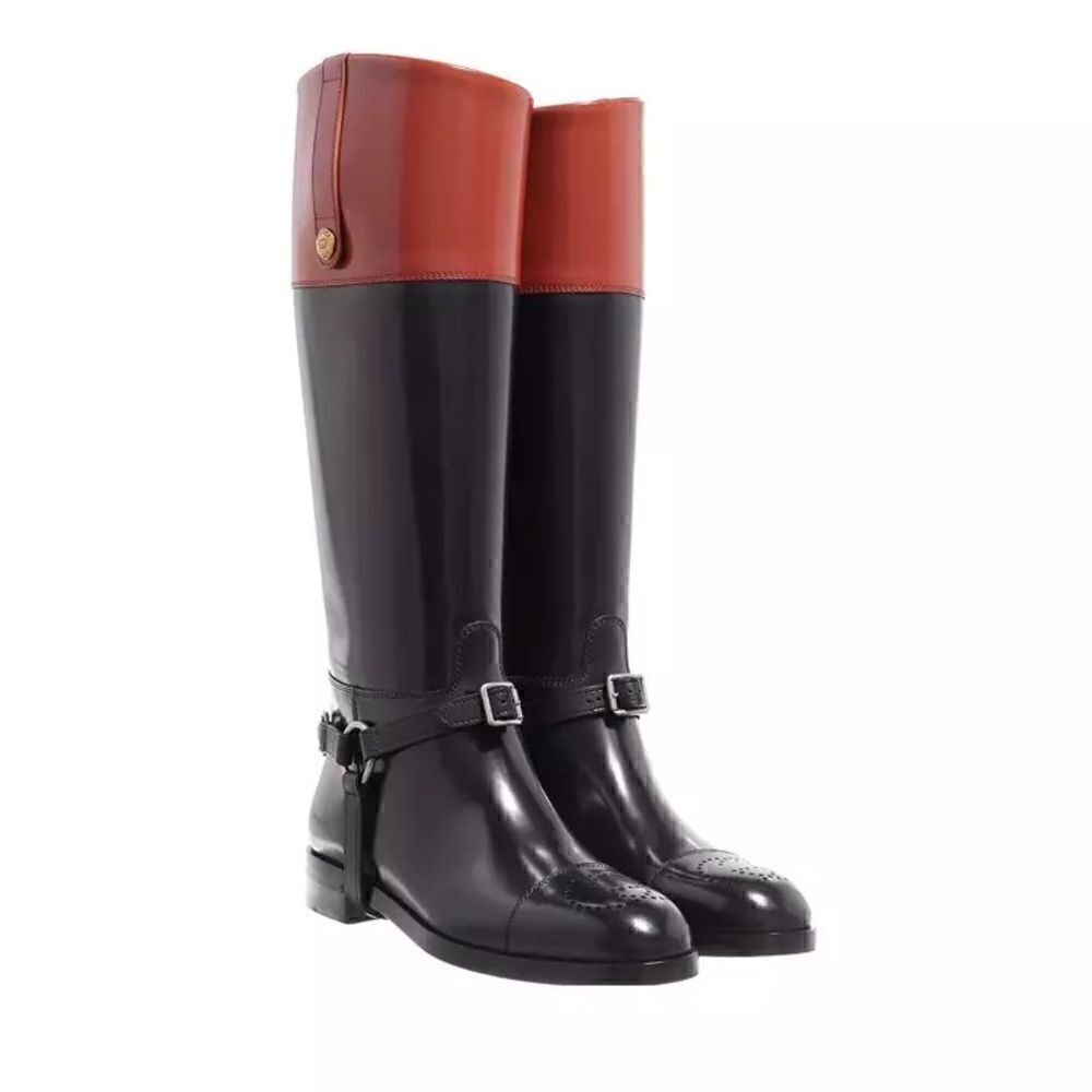 GUCCI
Harness Knee Boot Black/Amber Honey